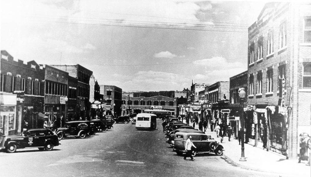 Greenwood District also known as "Black Wall Street."