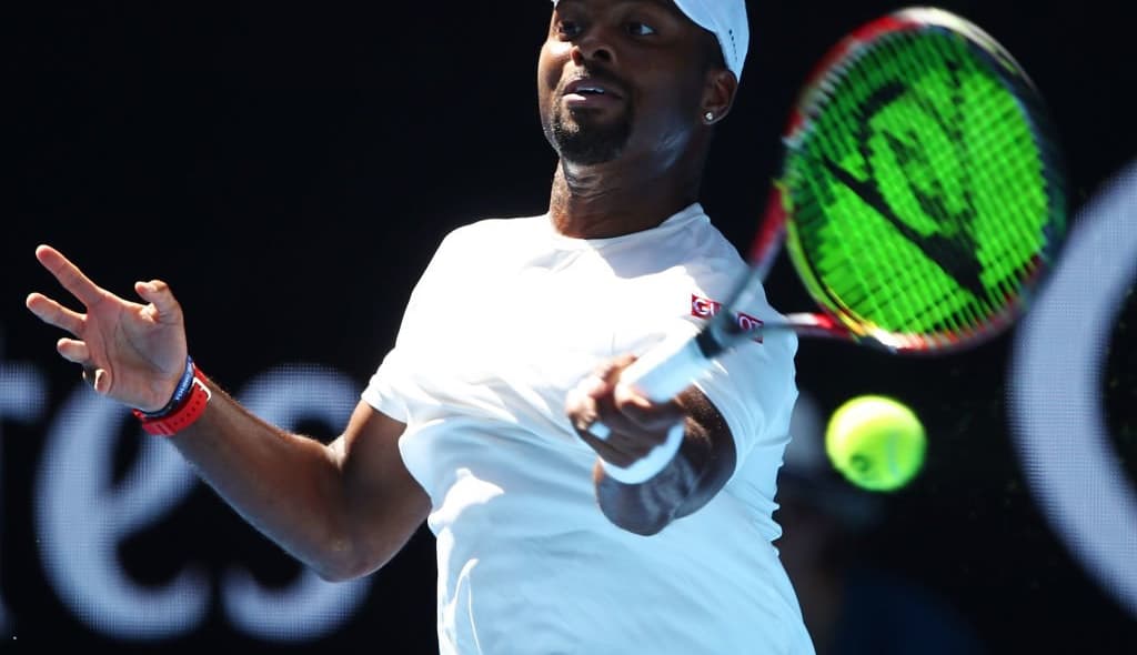 Donald Young on day two of the 2018 Australian Open at Melbourne Park on January 16, 2018 in Melbourne, Australia. thegrio.com