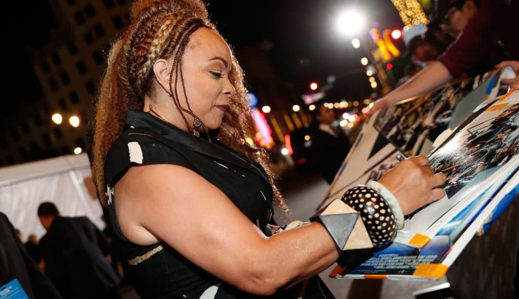 HOLLYWOOD, CA - JANUARY 29: Costume designer Ruth E. Carter at the Los Angeles World Premiere of Marvel Studios' BLACK PANTHER at Dolby Theatre on January 29, 2018 in Hollywood, California. (Photo by Rich Polk/Getty Images for Disney) thegrio.com