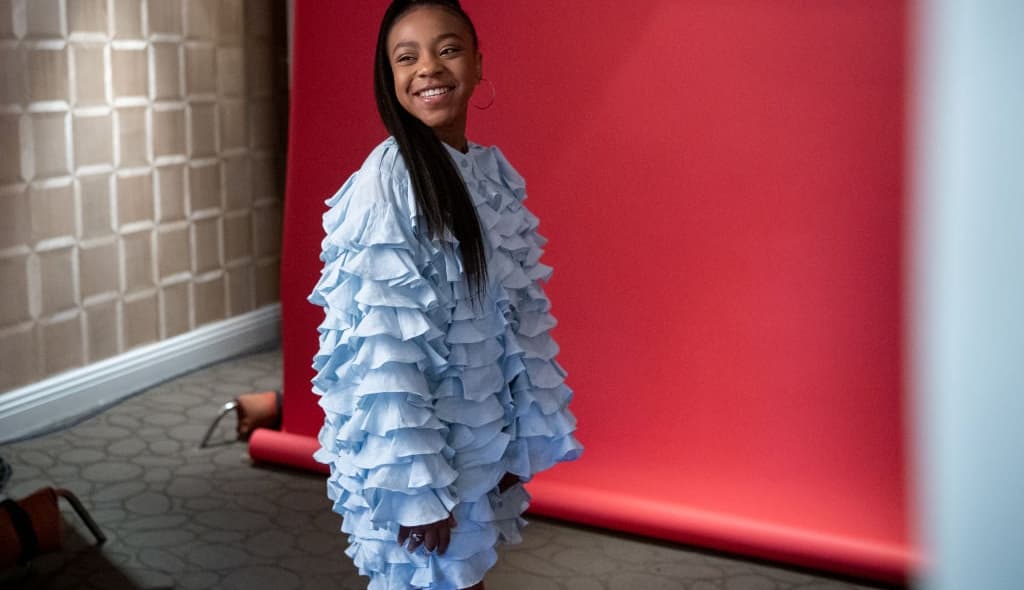Priah Ferguson attends the Season 3 "Stranger Things" press junket at The London Hotel on June 27, 2019 in West Hollywood, California. (Photo by Emma McIntyre/Getty Images for Netflix)
