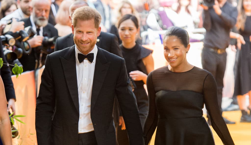 Prince Harry, Duke of Sussex and Meghan, Duchess of Sussex attend "The Lion King" European Premiere at Leicester Square on July 14, 2019 in London, England. (Photo by Samir Hussein/WireImage) thegrio.com