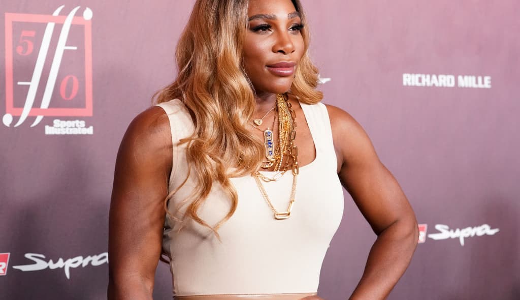 Serena Williams attends Sports Illustrated Fashionable 50 at The Sunset Room on July 18, 2019 in Los Angeles, California. (Photo by Rachel Luna/WireImage)