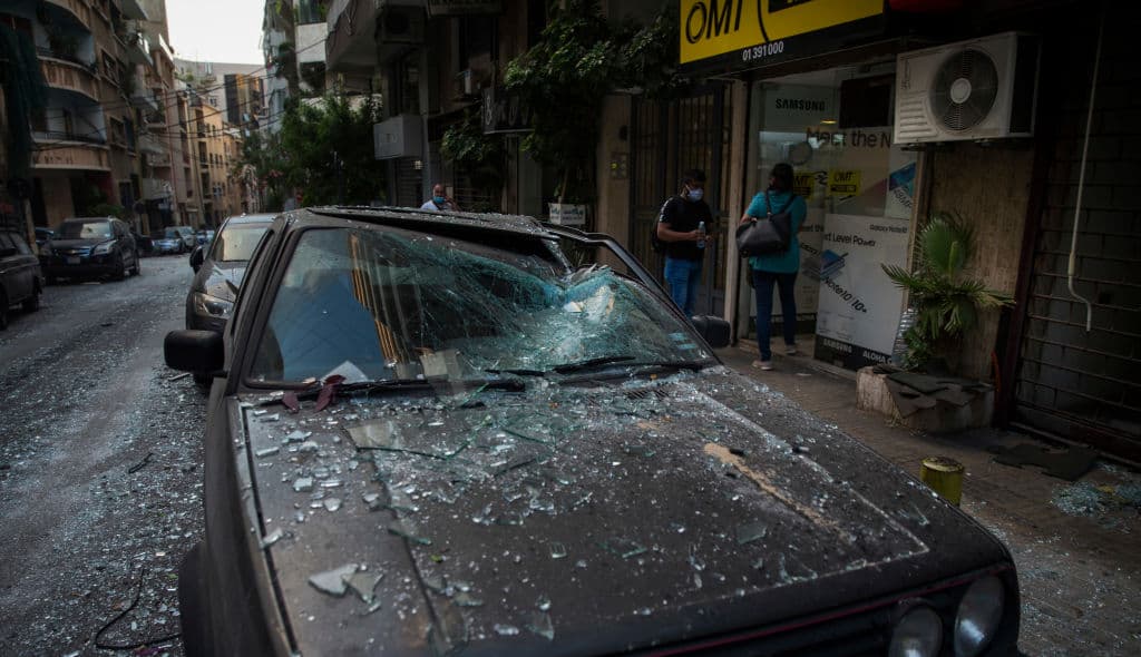 Massive Explosion Near Port Area Of Beirut