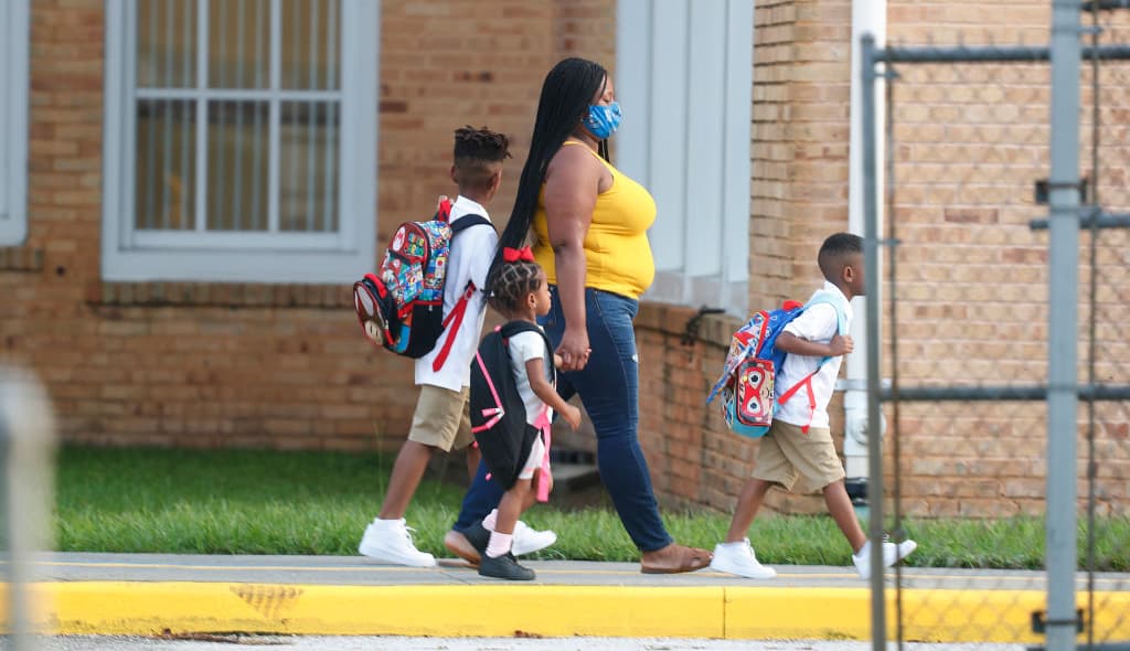 Tampa-Area Chidren Return To Classrooms On First Day Of School