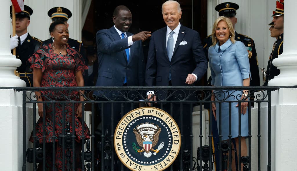 President Joe Biden, First Lady Jill Biden, Kenyan President William Ruto and his wife Rachel Ruto