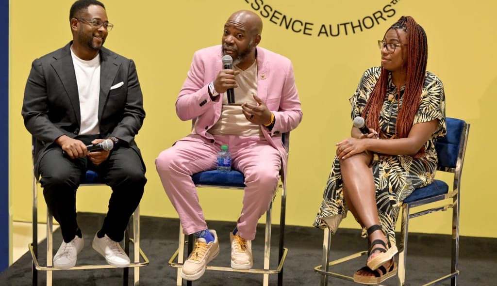 2024 ESSENCE Festival Of Culture, 2024 ESSENCE Festival, 2024 ESSENCE Fest, Eseence Fest, Essence Festival, Essence Authors Stage, Essence Fest Authors, Black authors at Essence Fest, Black authors, Collective Curates, Black writers, Black people in publishing, Black book influencers, Black books, Black readers, Black novelists, Roxane Gay, Michael Harriot, Jay Ellis book, theGrio.com