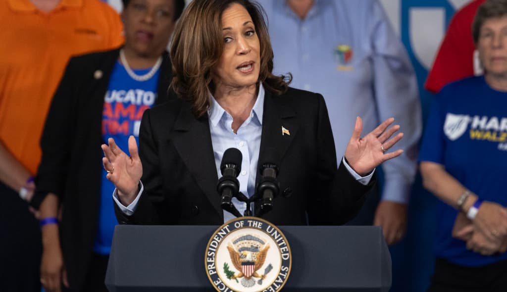 Kamala Harris Campaigns In Detroit On Labor Day