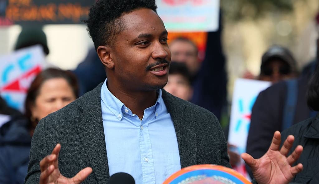 Activists Hold News Conference Calling Against Mayor Adam To Not Cooperate With ICE In The City the grio.com