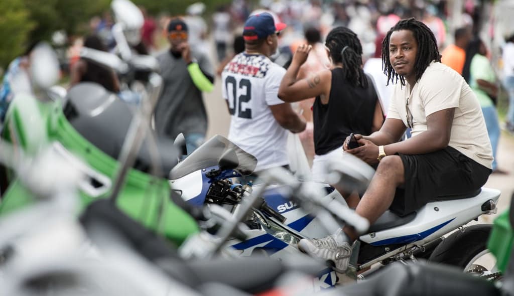 Motorcycle Enthusiasts Attend Black Bike Week In Myrtle Beach, Black Bike Week, Atlantic Beach, South Carolina, Black bikers, Memorial Day weekend, Myrtle Beach, crowd stampede, Black culture, motorcycle festival, Horry County Fire Rescue, TheGrio