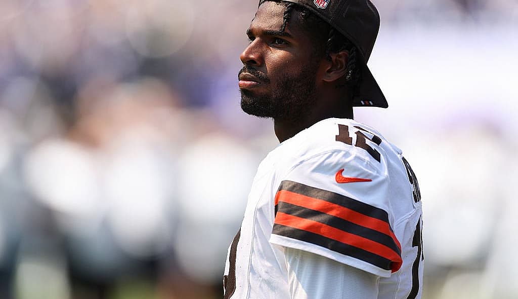 Shedeur Sanders on the sidelines