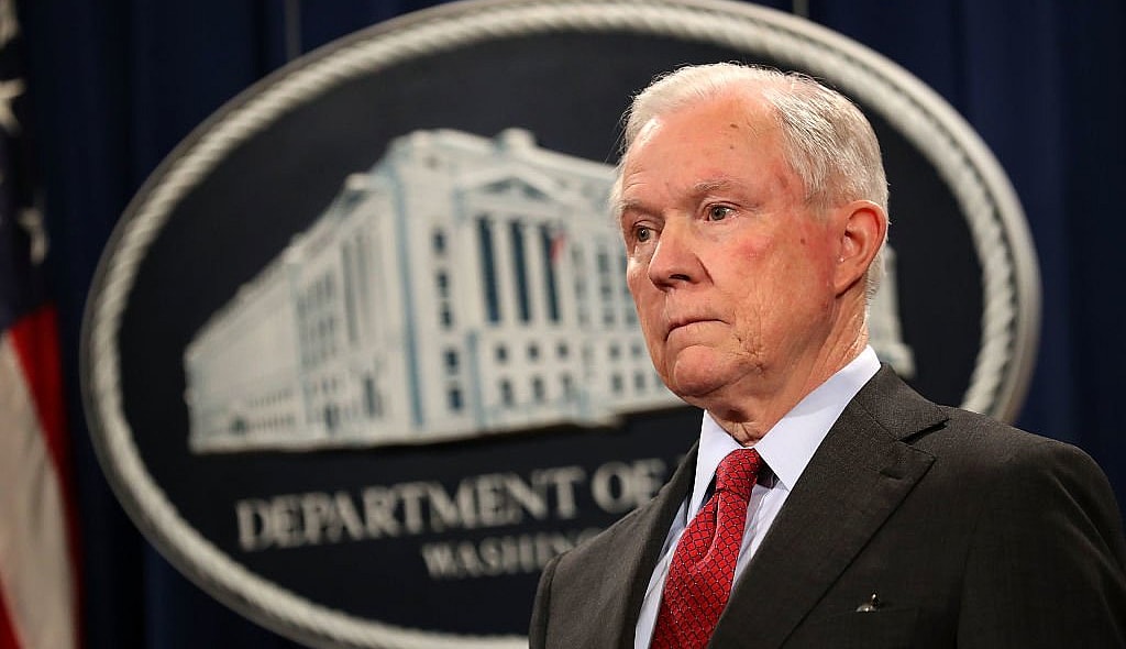 Attorney General Jeff Sessions Holds News Conference Discussing Efforts To Reduce Violent Crime thegrio.com
