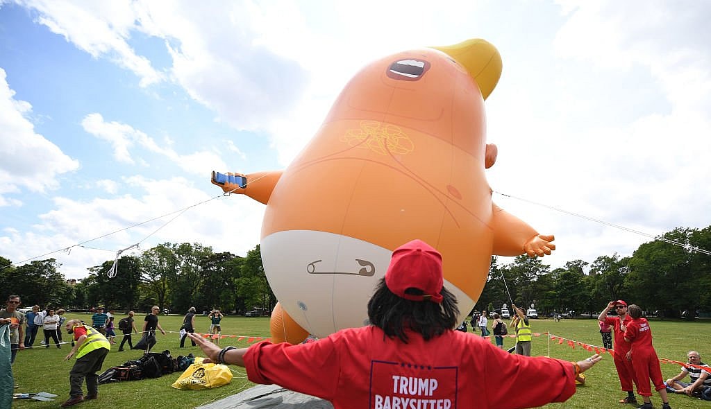 Baby Trump balloon thegrio.com
