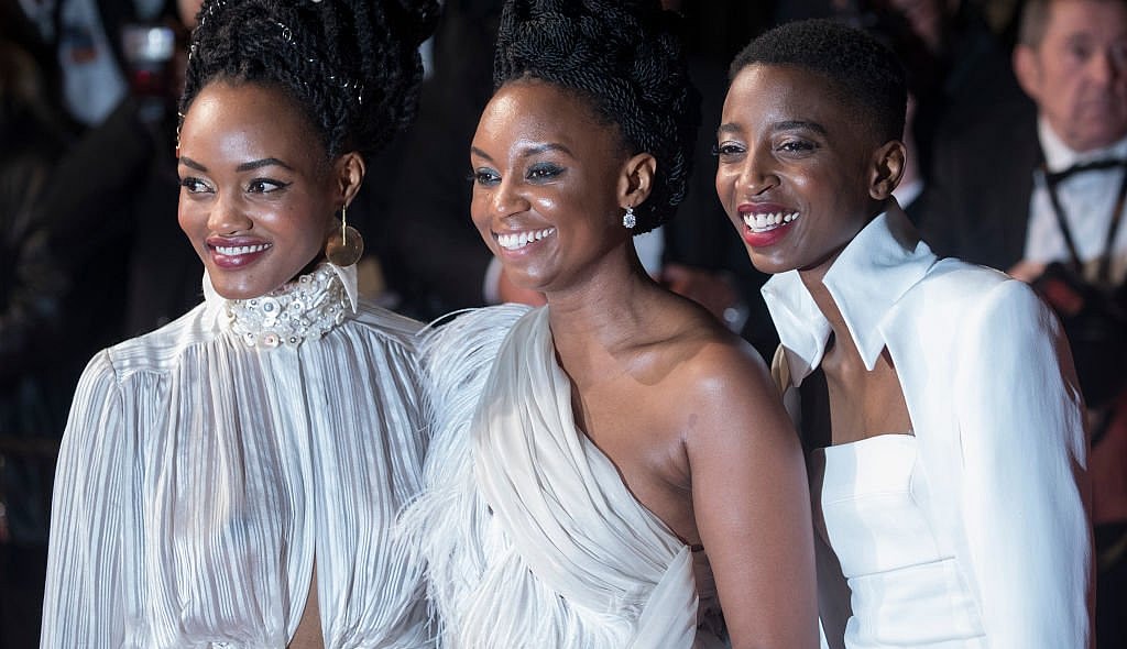 CANNES, FRANCE - MAY 09: Actress Samantha Mugatsia, director Wanuri Kahiu and actress Sheila Munyiva attend the screening of "Leto" during the 71st annual Cannes Film Festival at Palais des Festivals on May 9, 2018 in Cannes, France. (Photo by John Phillips/Getty Images) thegrio.com