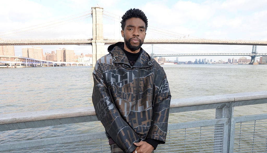 Chadwick Boseman And The Cast of "21 Bridges" In NYC