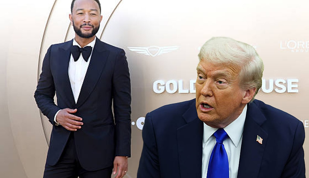 John Legend and Donald Trump.