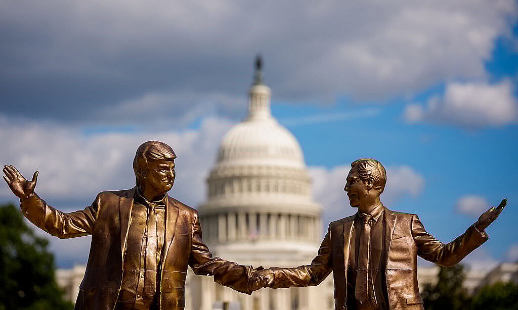 Trump-Epstein Statue Mysteriously Returns To Washington DC