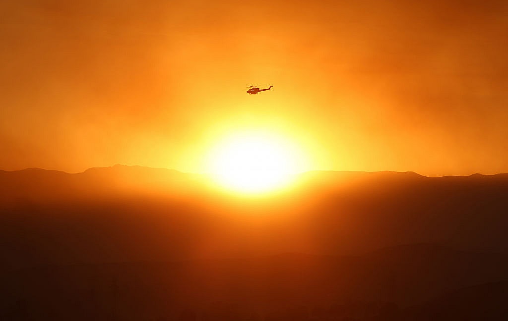 Route Fire Burns In Southern California