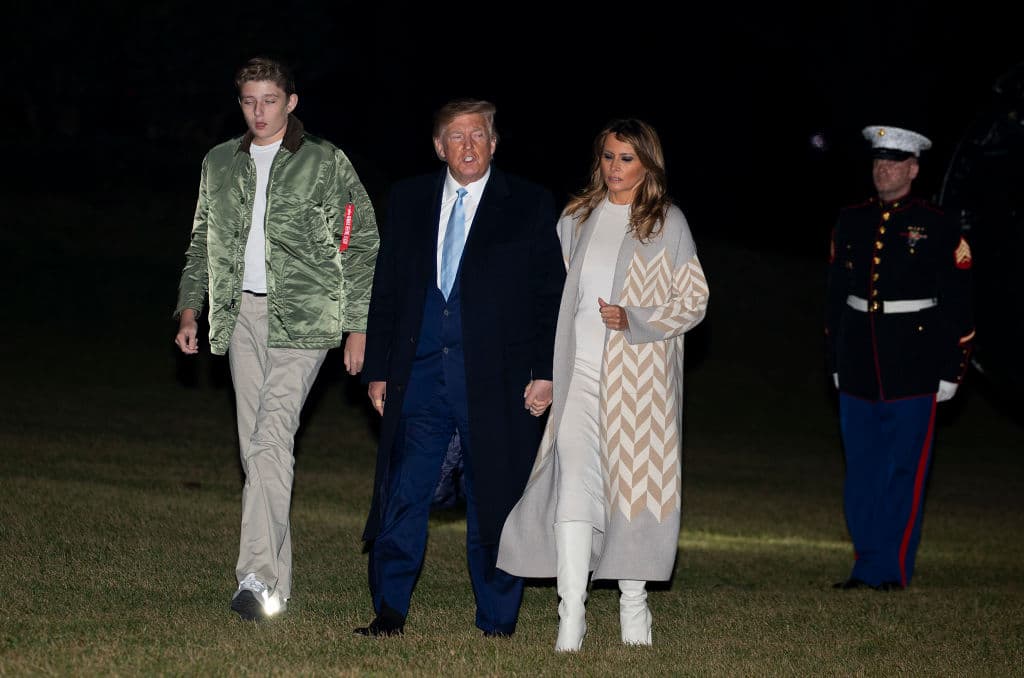 President Trump Arrives Back To White House From Palm Beach, Florida