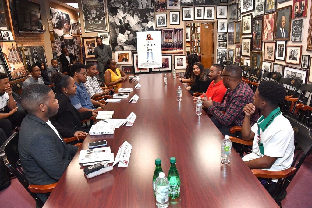 'The Hate U Give' Cast, Direc'The Hate U Give' Cast, Director And Author At Morehouse CollegeÕs Crown Forum In Atlanta