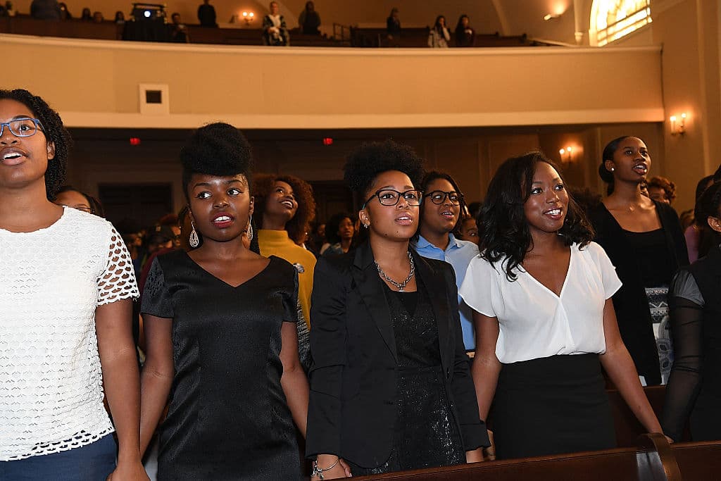 Janelle Monae Talks "HIDDEN FIGURES" with Atlanta HBCU Students at Spelman Convocation