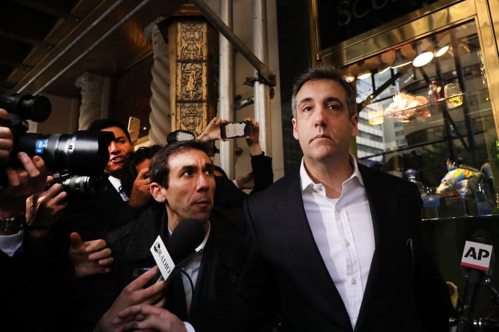 Former Trump Lawyer Michael Cohen Leaves Manhattan Apartment For Three-Year Prison Sentence