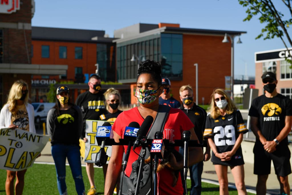 Parents of Big Ten Football Players Protest Conference Decision to Postpone Football Season