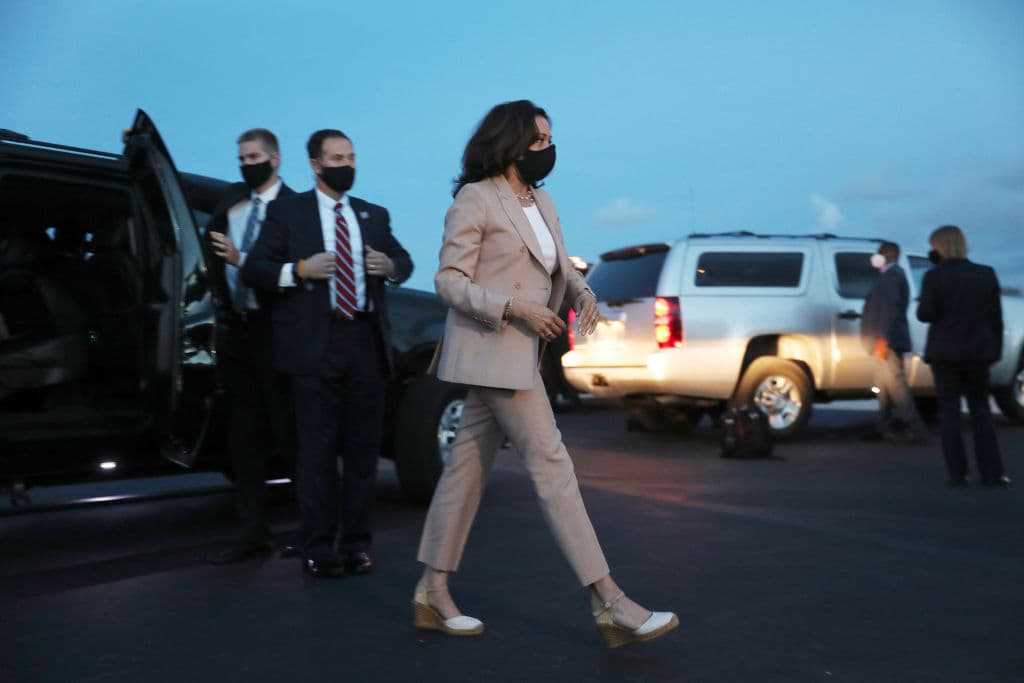 Democratic Vice Presidential Nominee Kamala Harris Campaigns In Miami