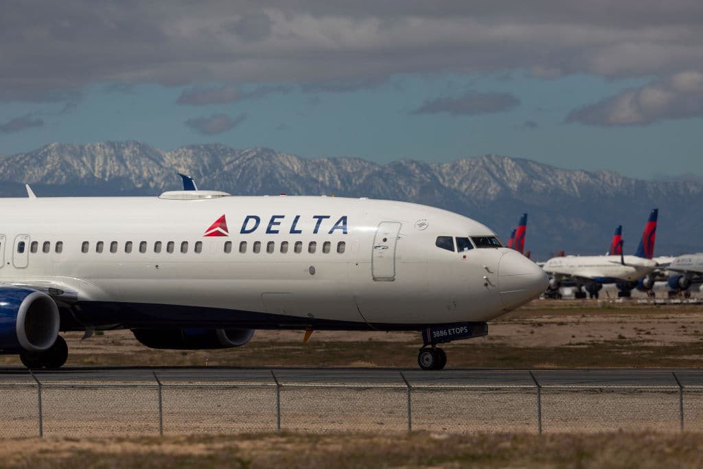 Airlines Park Planes In Southern California Due To Coronavirus Slowdown