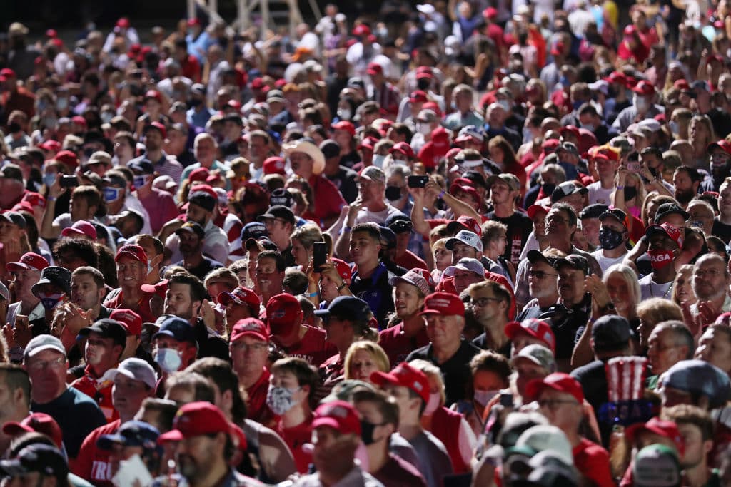 President Trump Holds First Campaign Rally Since Coronavirus Diagnosis