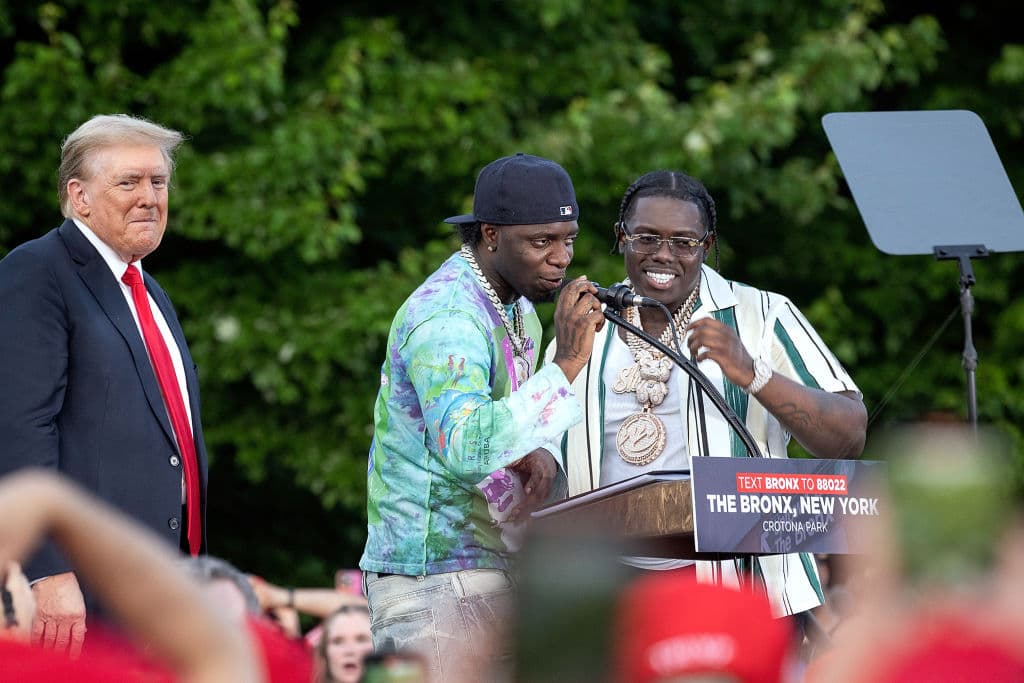 Donald Trump is endorsed by rappers Sheff G and Sleepy Hallow Speaks