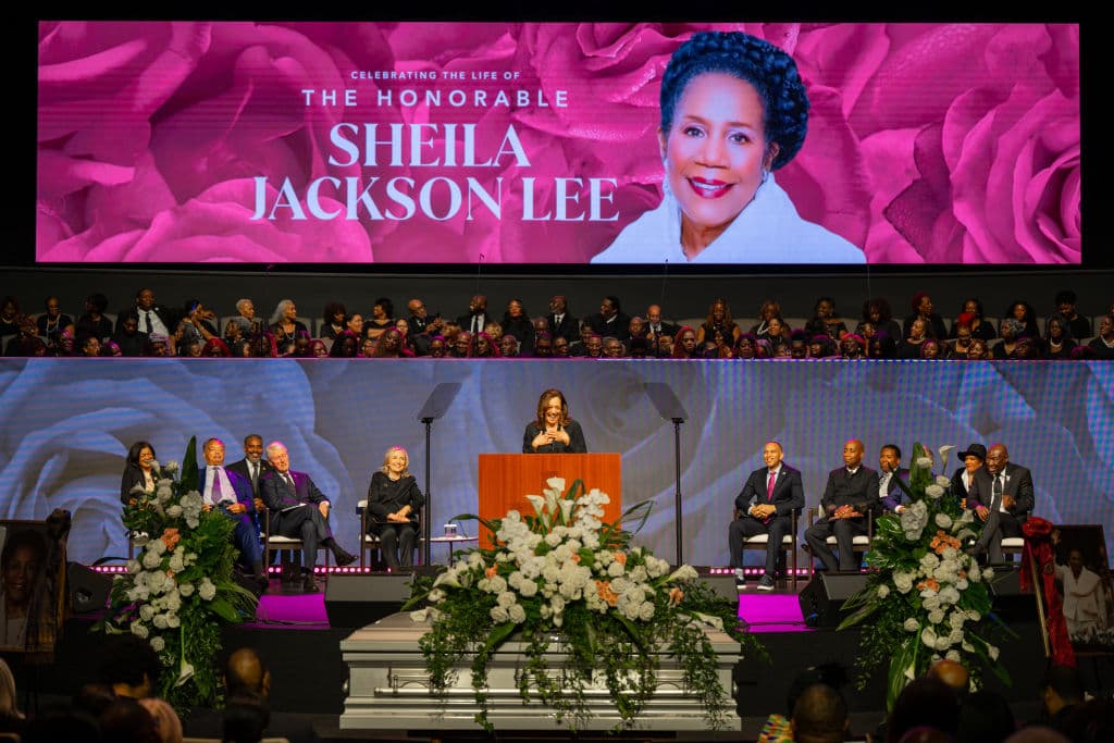 Kamala Harris, Sheila Jackson Lee funeral, theGrio.com
