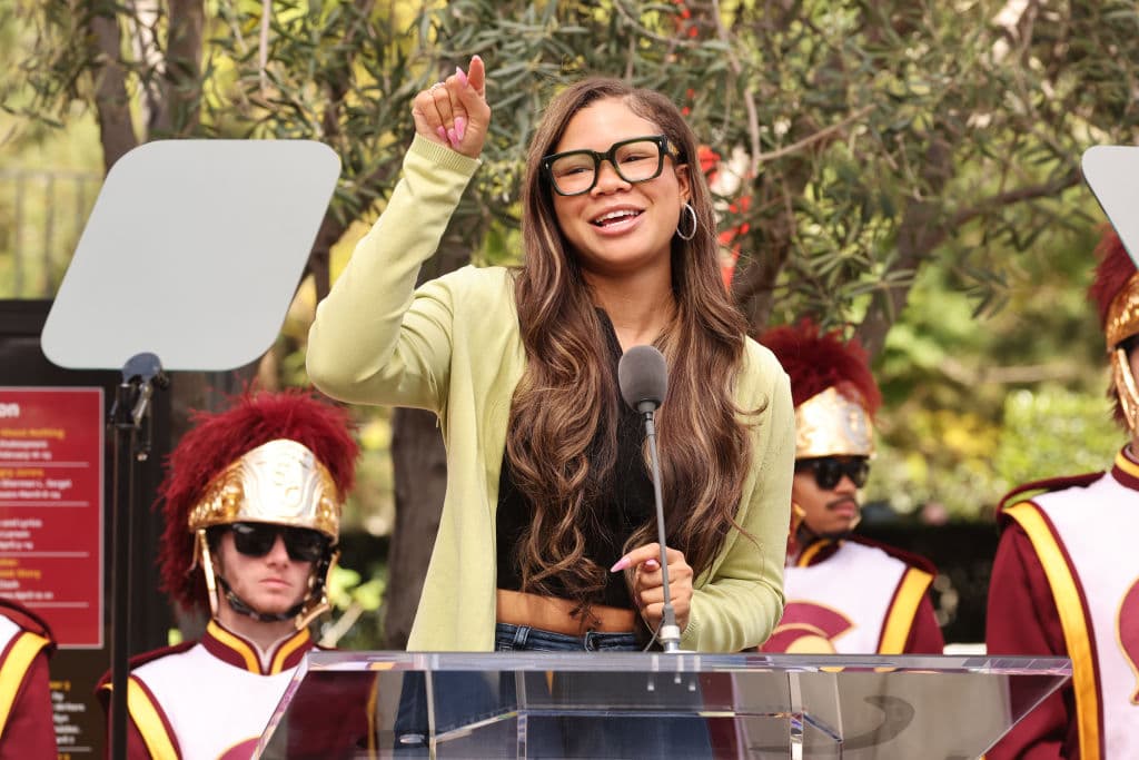 Storm Reid at USC Dramatic Arts Drama Center Ribbon-Cutting Ceremony And Grand Opening