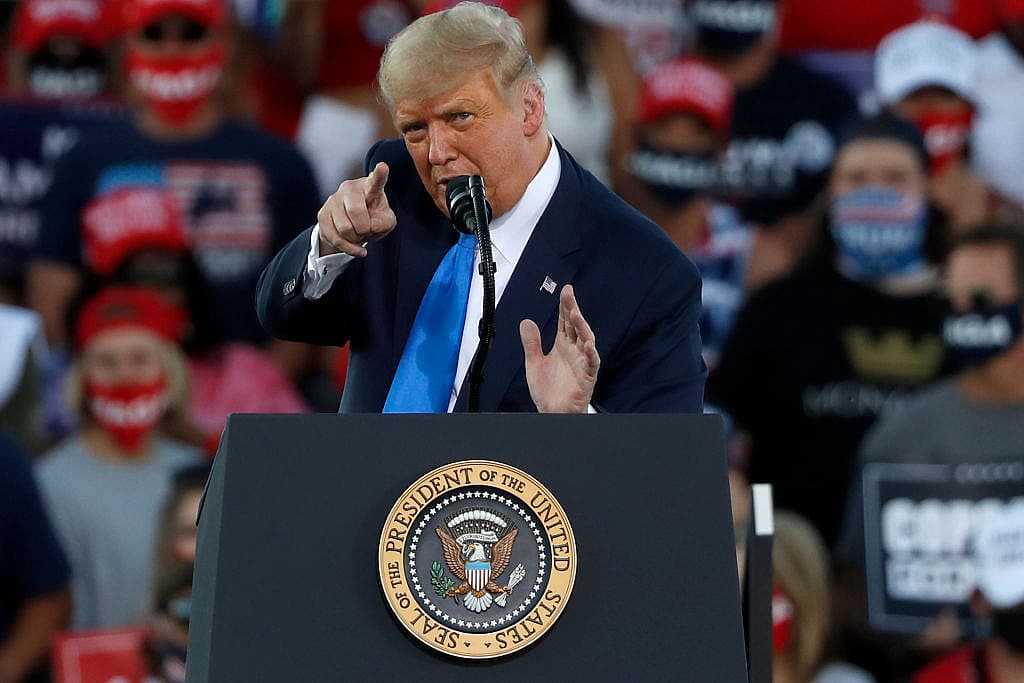 Donald Trump Holds Campaign Rally In Carson City, NV