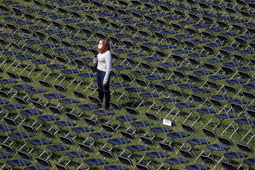 20,000 Empty Chairs Placed Near White House To Remember 200,000 Lives Lost To COVID-19