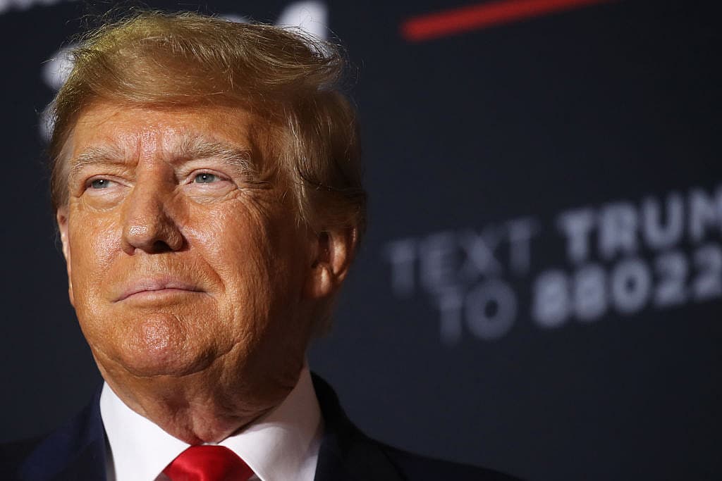 Former President Trump Holds Rally In Manchester, New Hampshire