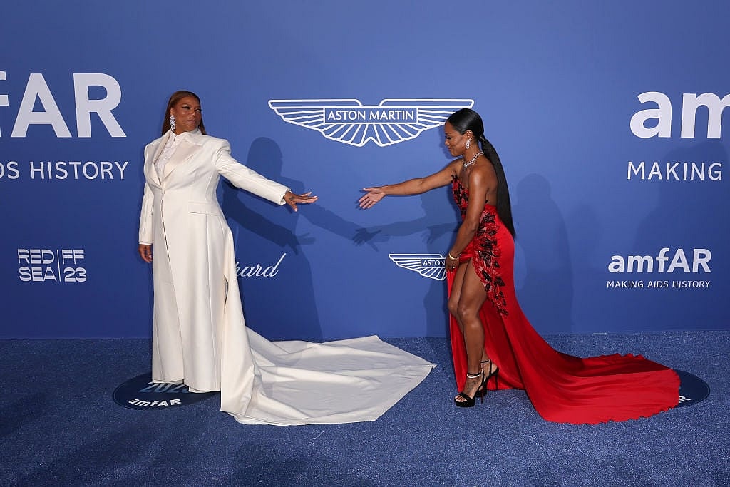 Queen Latifah amfAR Gala, Queen Latifah Cannes, Queen Latifah Eboni Nichols theGrio.com