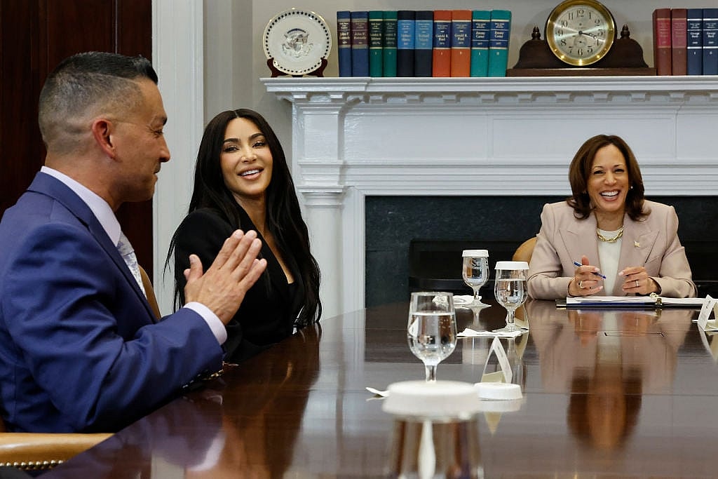 Jason Hernandez, reality television star and businesswoman Kim Kardashian and Vice President Kamala Harris