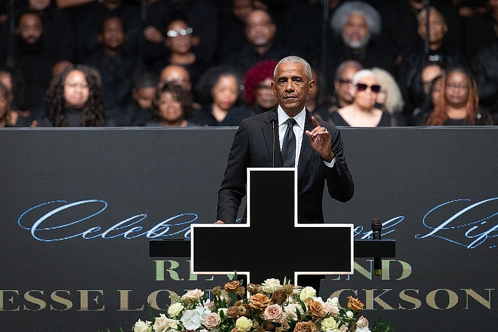 Barack Obama, Rev. Jesse Jackson, funeral, theGrio.com