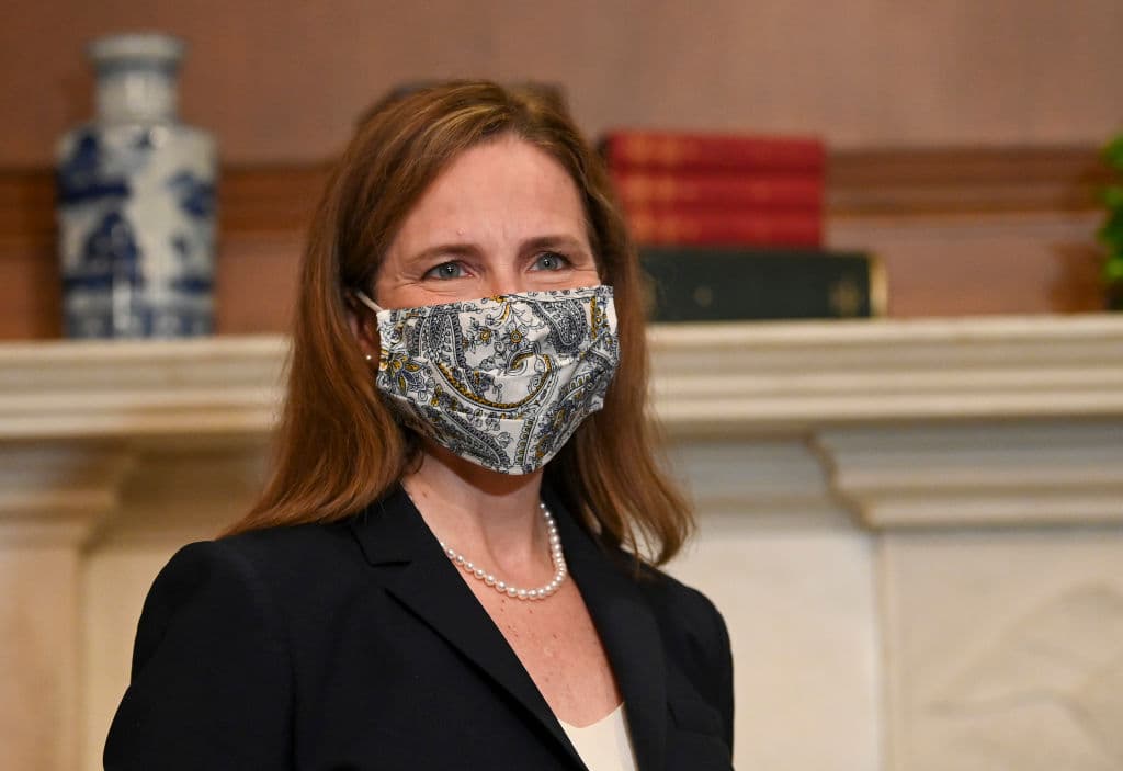 Supreme Court Justice Nominee Amy Coney Barrett Meets With Senators Ahead Of Confirmation Vote