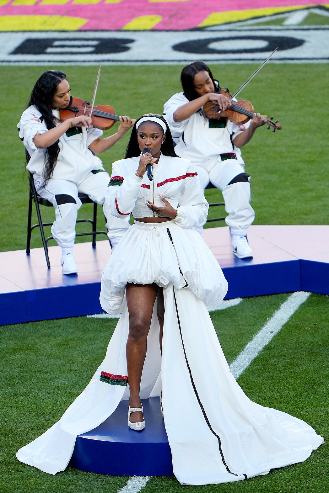 Coco Jones, Coco Jones Whitney Houston, Coco Jones Karl Kani, Karl Kani, Coco Jones Brandon Blackwood, Coco Jones Super Bowl performance theGrio.com