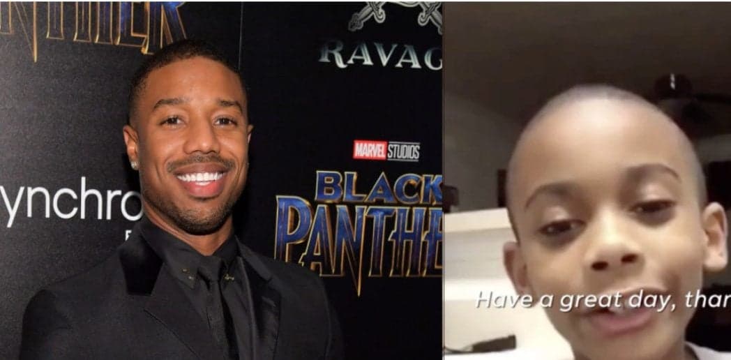 Michael B. Jordan surprises little boy with video message. thegrio.com