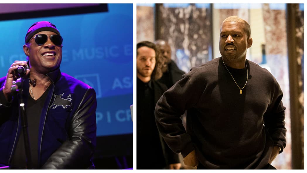 Stevie Wonder Kanye West thegrio.com
