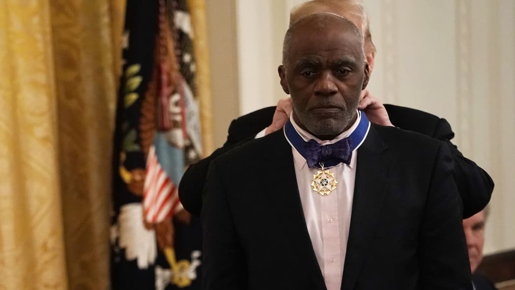 U.S. President Donald Trump and Alan Page thegrio.com