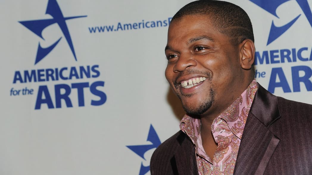 In this Oct. 6, 2008 file photo, Artist Kehinde Wiley attends the 2008 National Arts Awards presented by Americans For The Arts at Cipriani's 42nd St. in New York. Wiley will unveil in New York’s Time Square his first monumental public sculpture in response to Confederate sculptures throughout the U.S. Times Square Arts, the Virginia Museum of Fine Arts and Sean Kelly announced Thursday, June 20, 2019 that “Rumors of War” will feature a bronze sculpture of a young, African-American dressed in urban streetwear mounted atop a horse. (AP Photo/Evan Agostini, File)