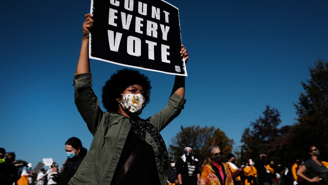 Voting Rights Protest in Philadelphia, Pennsylvania