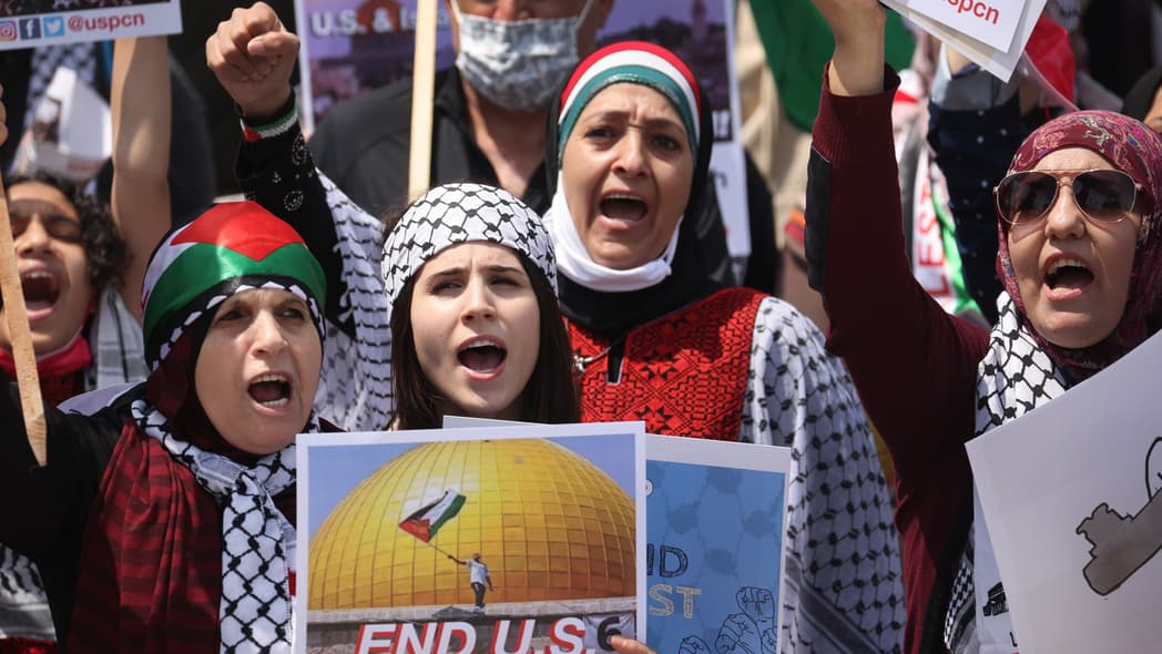 Palestinian Organizations In Chicago Protest Israeli Attacks On Gaza