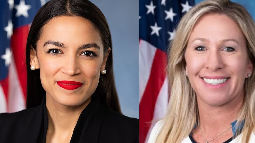 Rep. Alexandria Ocasio-Cortez and Rep. Marjorie Taylor Greene thegrio.com