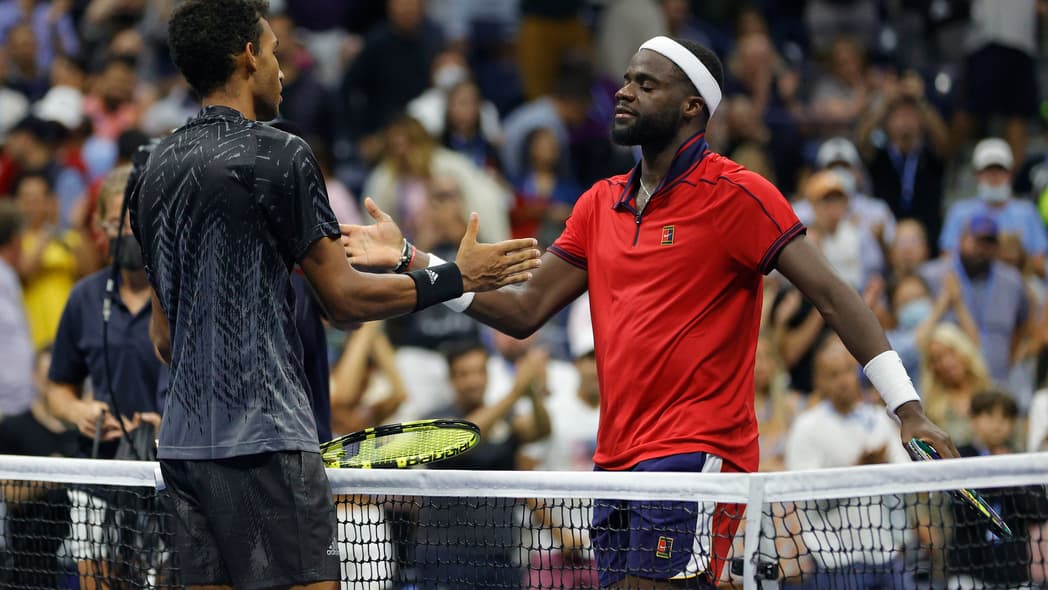 Felix Auger-Aliassime of Canada and Frances Tiafoe of the United States
