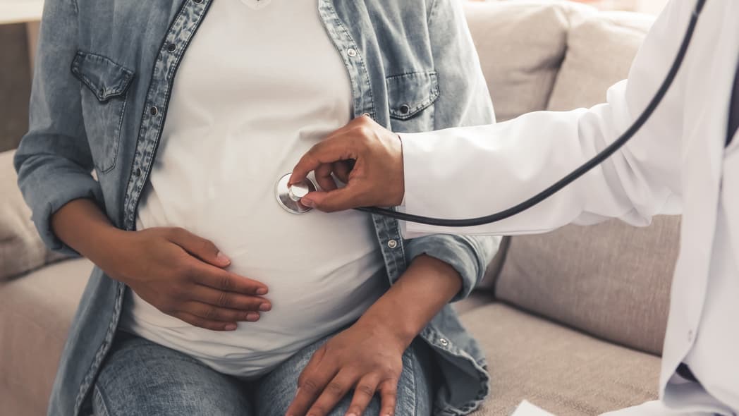 Pregnant Woman at Doctor's Office