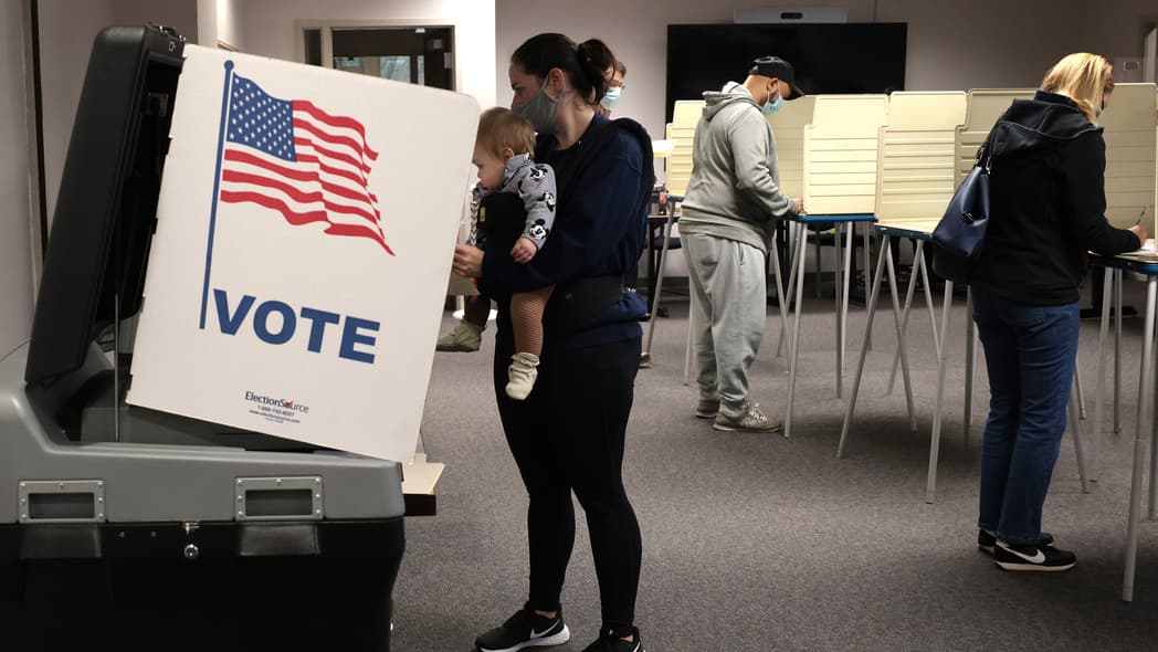 White woman voter in Virginia